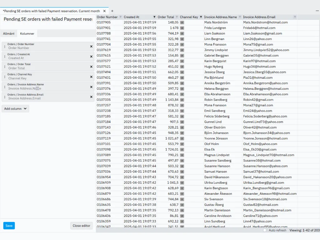 Custom Queries in Hantera