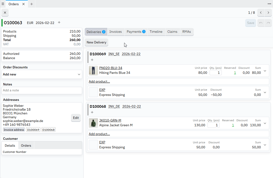 Order Management Screencast